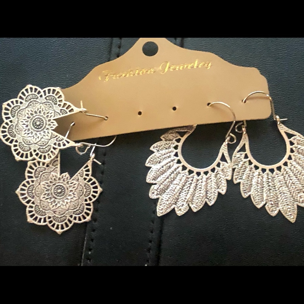 2 for 1 Silver Earring Set